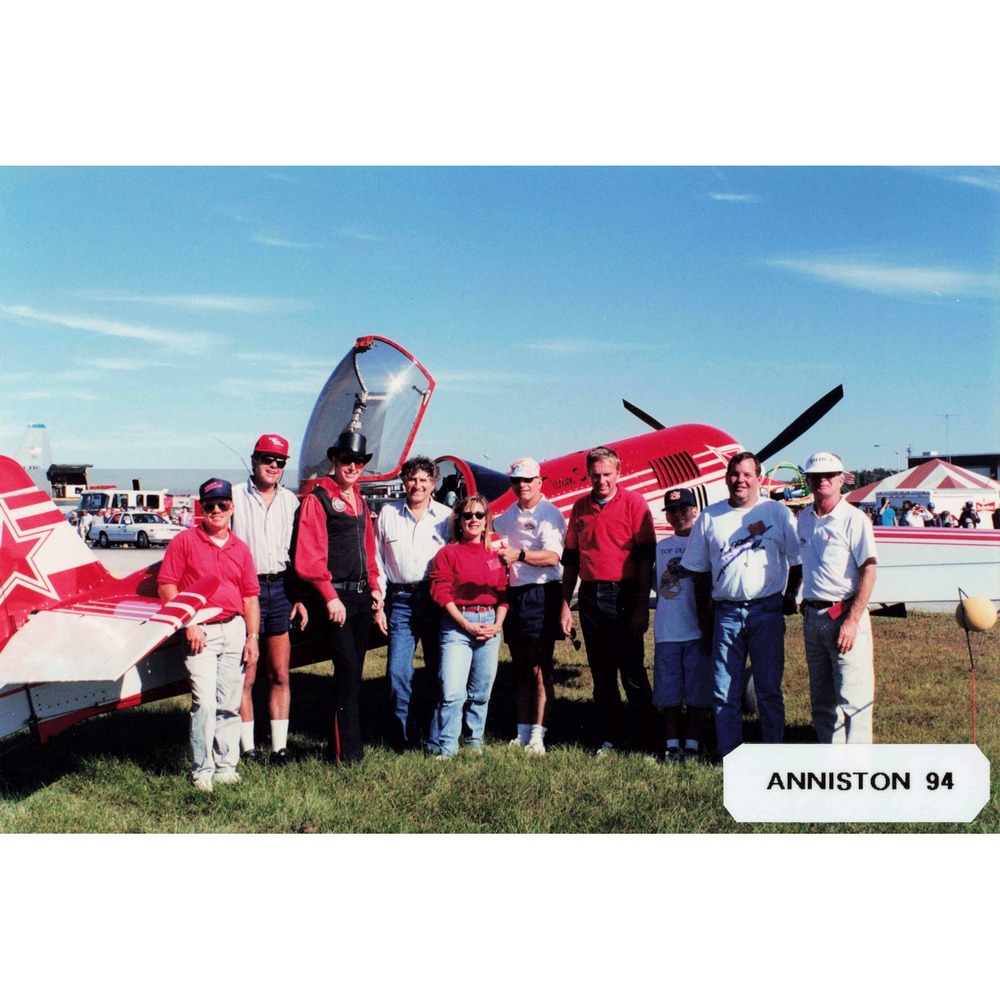 1994 Anniston Airshow Jim Franklin Stunt Plane Photo Signed - Picture 1 of 2